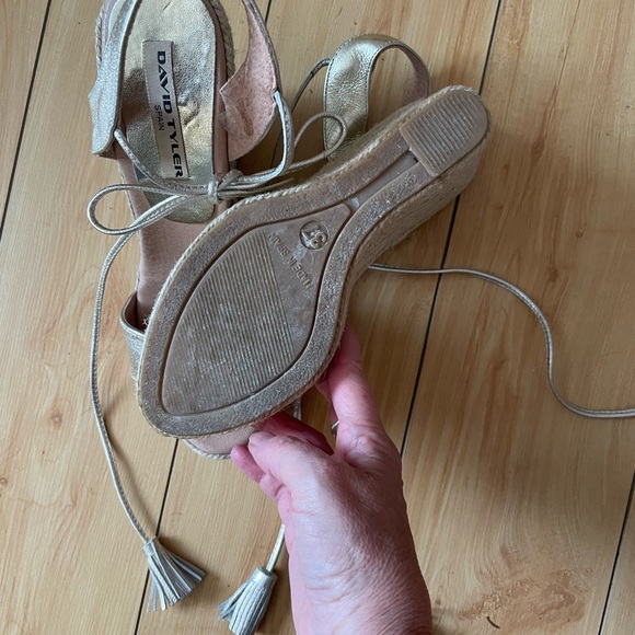 David Tyler Made In Spain leather espadrilles, 37, worn twice. Exc. Condition! - Picture 6 of 8
